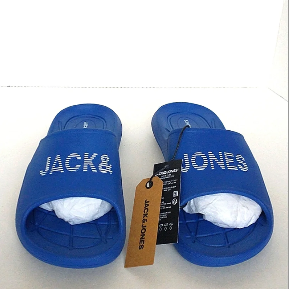 New w/tags Jack & Jones Garrix Men's Molded Summer Pool Slides Size 8